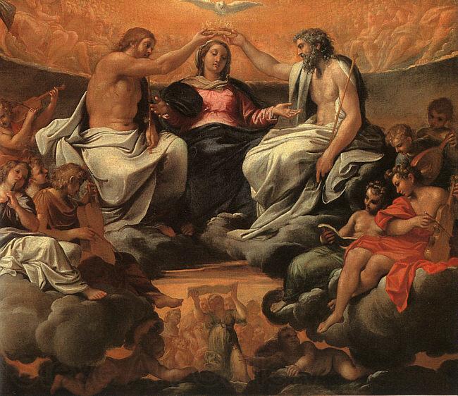 Annibale Carracci  The Coronation of the Virgin Spain oil painting art